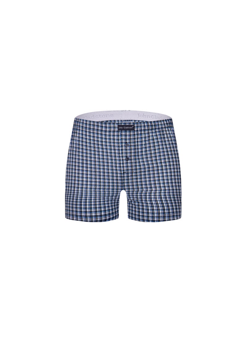 John Gladstone Men's Cotton Woven Boxer - Pack of 2 - Image 5